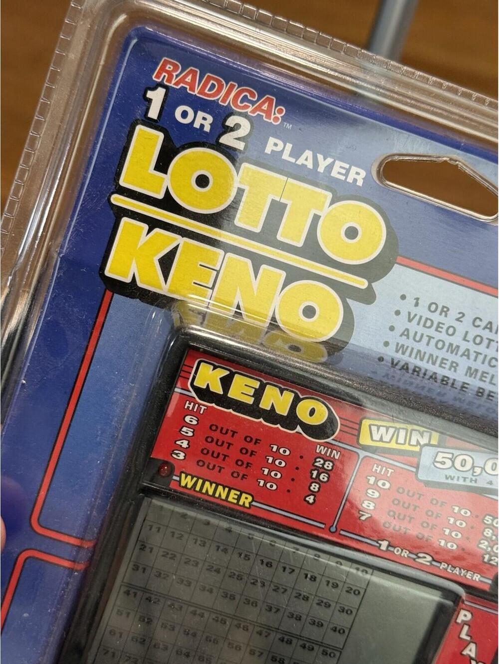 Vintage KENO RADICA 1480 Handheld Game , New , Sealed - Picture 3 of 5